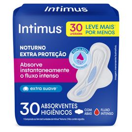 Absorvente Intimus Noturno Extra Proteção Suave c/Abas
