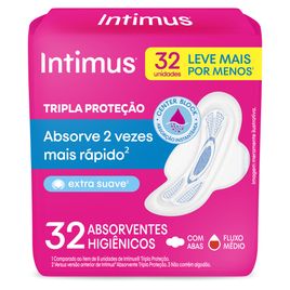 Absorvente Intimus Tripla Proteção Suave com Abas