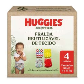 Fralda Reutilizável Huggies Eco Protect Sortida - 4 unidades