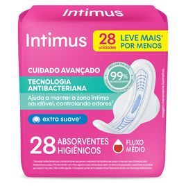 Absorvente Intimus Tecnologia Antibacteriana com Abas