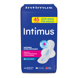 Absorvente Intimus Noturno Extra Proteção Suave c/Abas