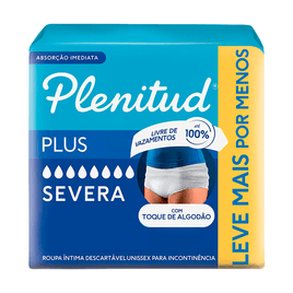 Roupa Íntima Plenitud Plus para Incontinência