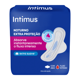 Absorvente Intimus Noturno Extra Proteção Suave c/Abas