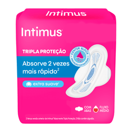 Absorvente Intimus Tripla Proteção Suave com Abas