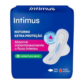 Absorvente Intimus Noturno Extra Proteção Seca c/Abas